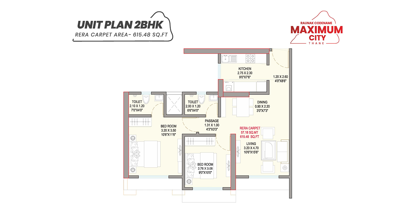 615 - 2BHK.