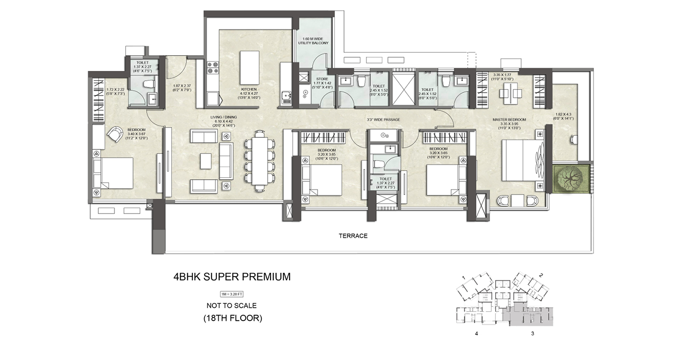 Copy of 4 bhk super premium_18 Floor_G-5