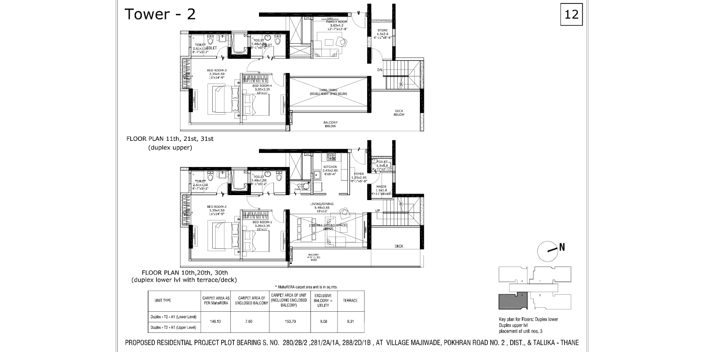 Tata Serein - 4BHK Duplex - 1880 Sq Ft